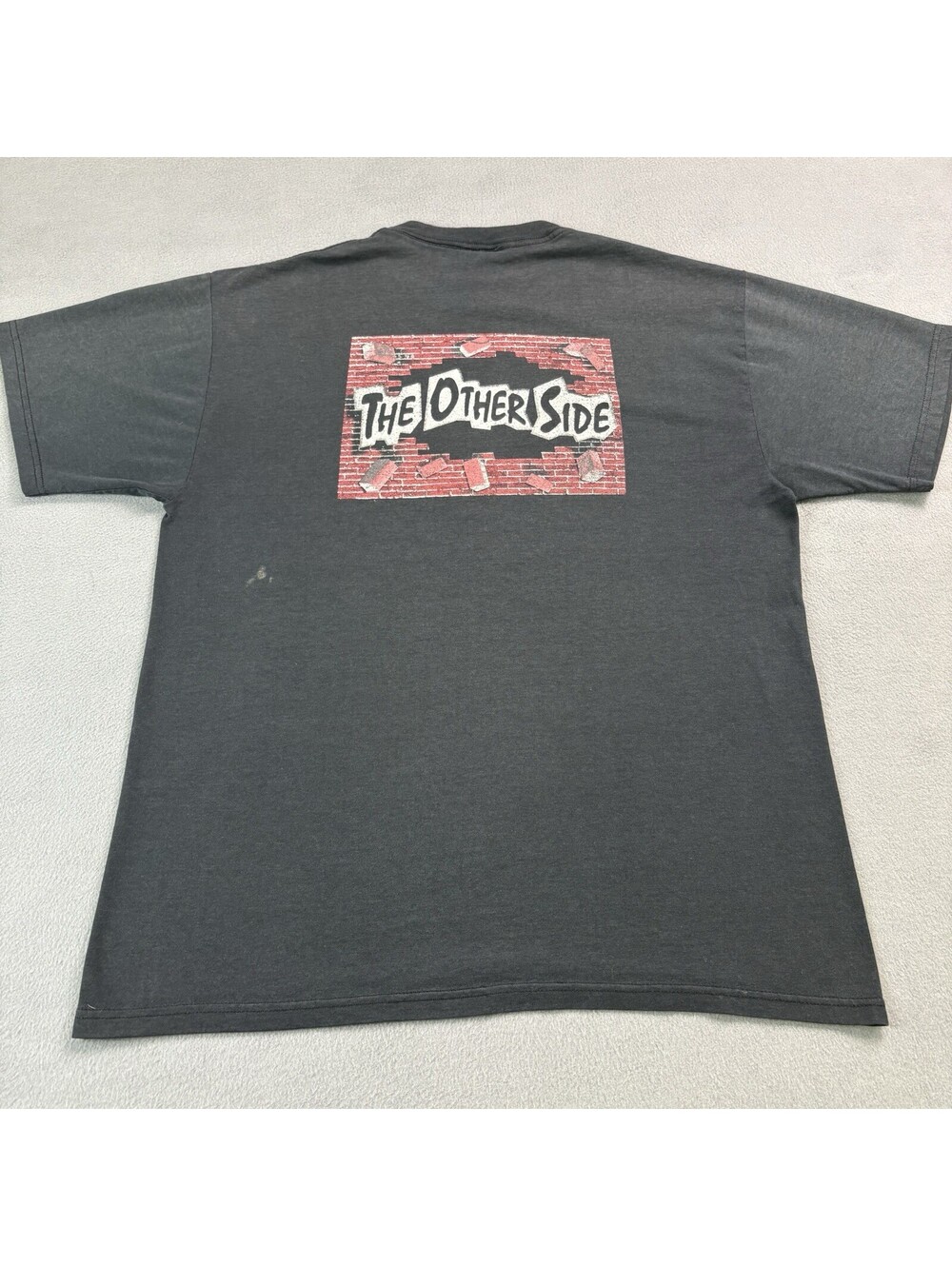 Vintage The Other Size Band T Shirt Size Large Black Faded